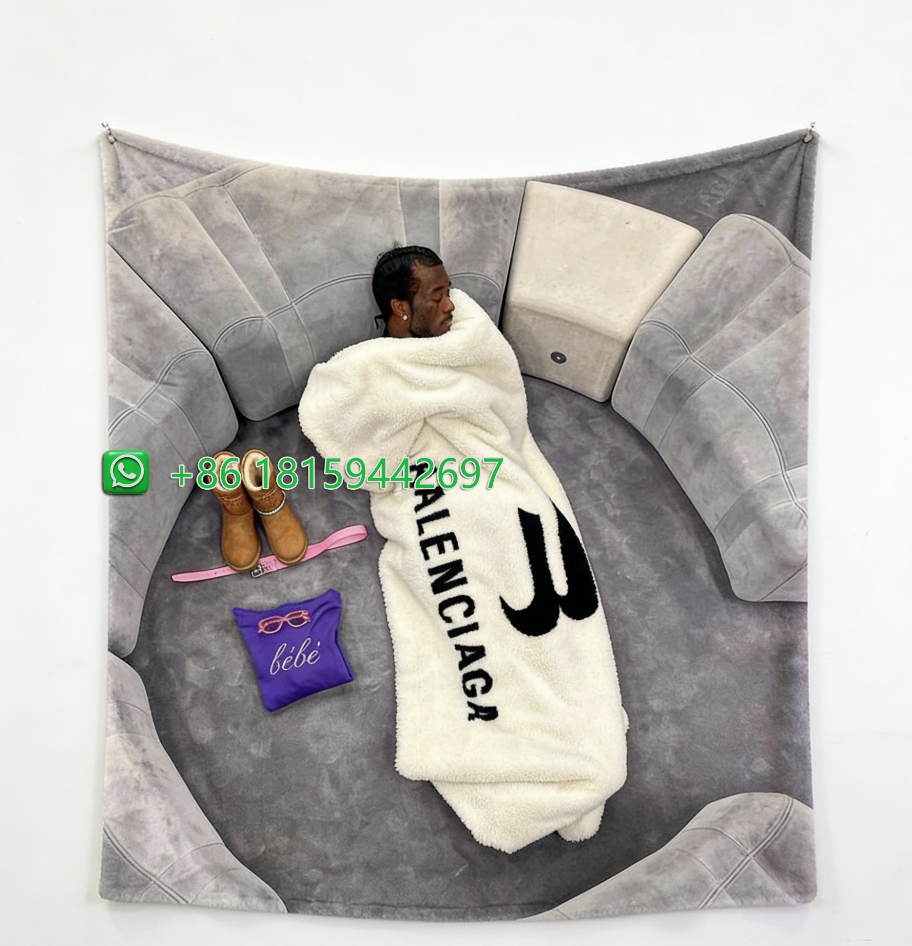 Balenciaga Throw Blankets